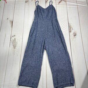 Old Navy Women's Romper Jumpsuit With Pockets Chambray Denim Color Size Large